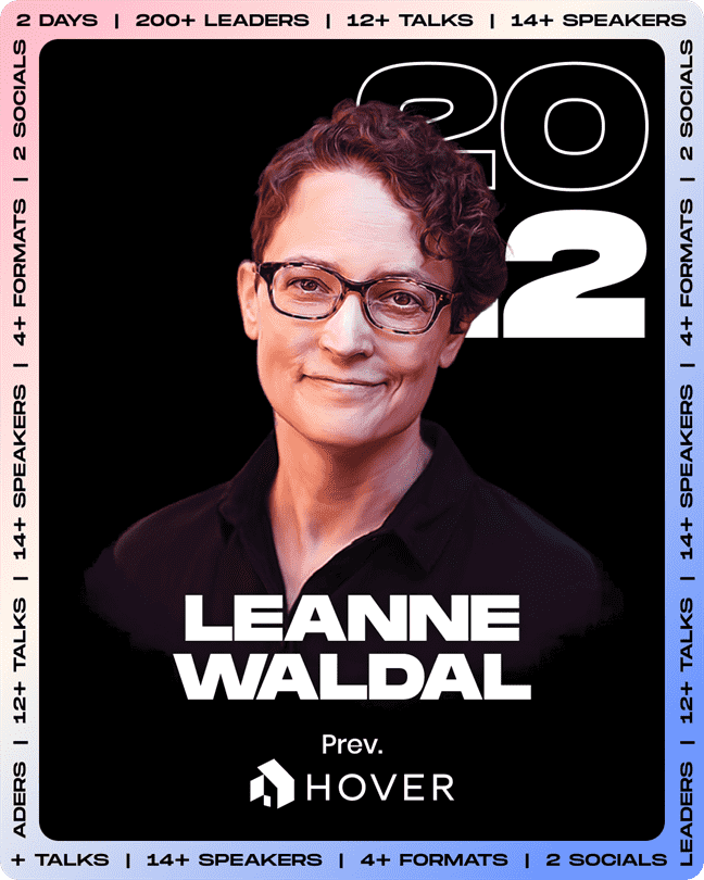 Design Leadership Summit 2022 Leanne Waldal, Hover